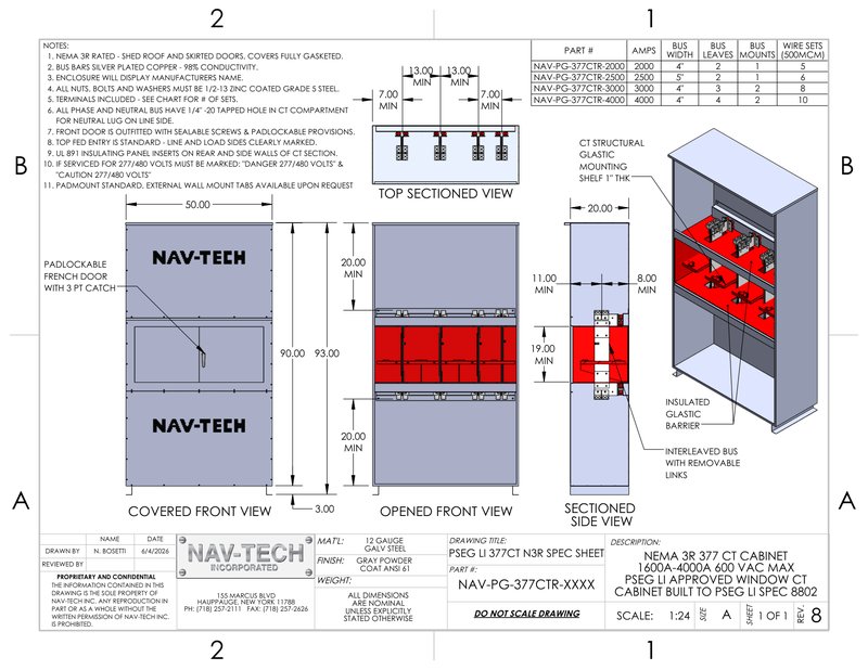 NAV-PG-377CTR-XXXX drawing